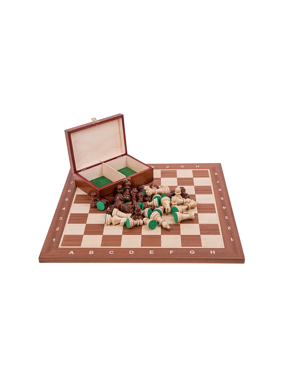 Scacchi in legno Set No 5 - Mogano