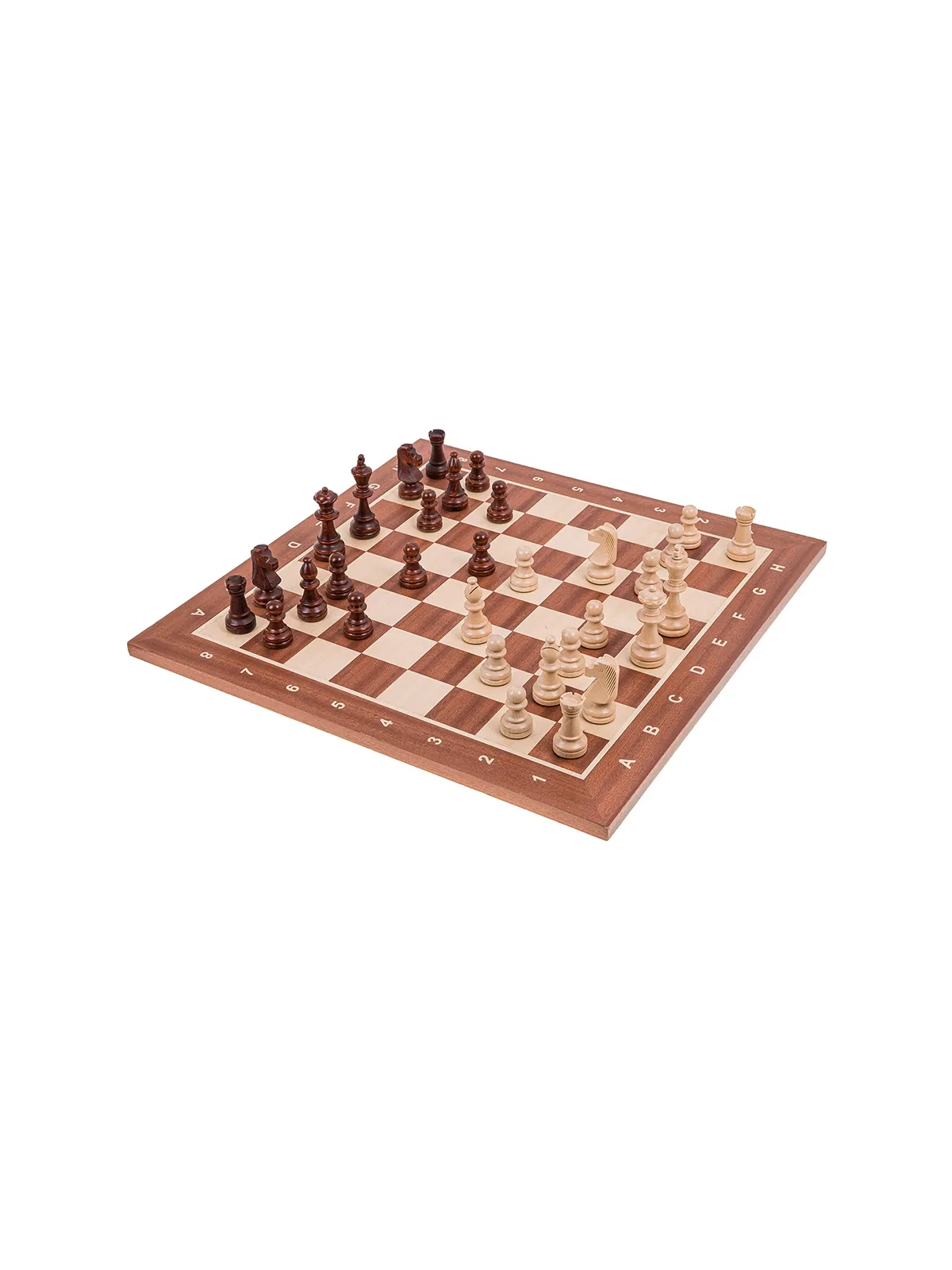 Scacchi in legno Set No 5 - Mogano