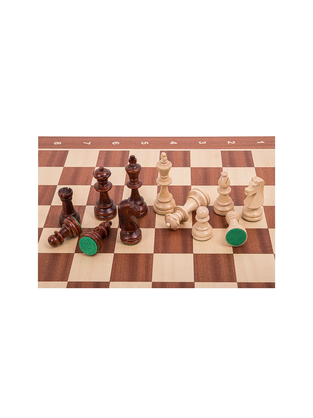Scacchi in legno Set No 5 - Mogano