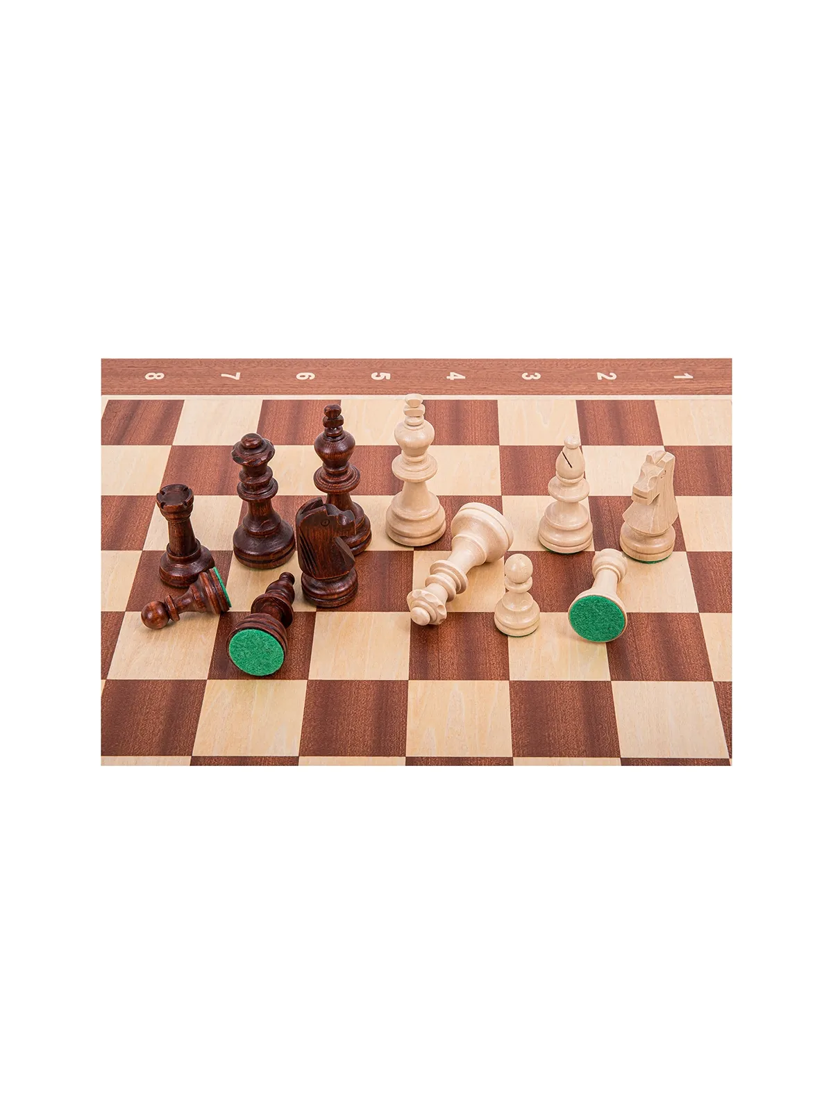 Jeu d'echecs professionnel n ° 6 - Acajou