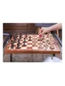 Schach Turnier Nr. 5 - Mahagoni WW + 2 x Königin