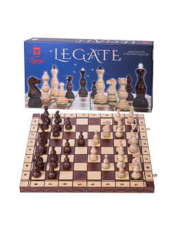 SQUARE - Szachy Drewniane Legate + 2 x Hetman