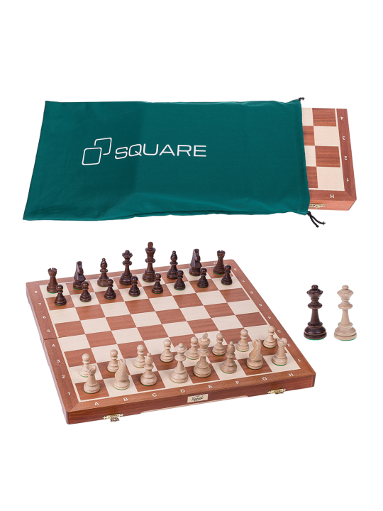 SQUARE - Tienda de ajedrez - Ajedrez - Staunton 6 - Caoba Excluisve