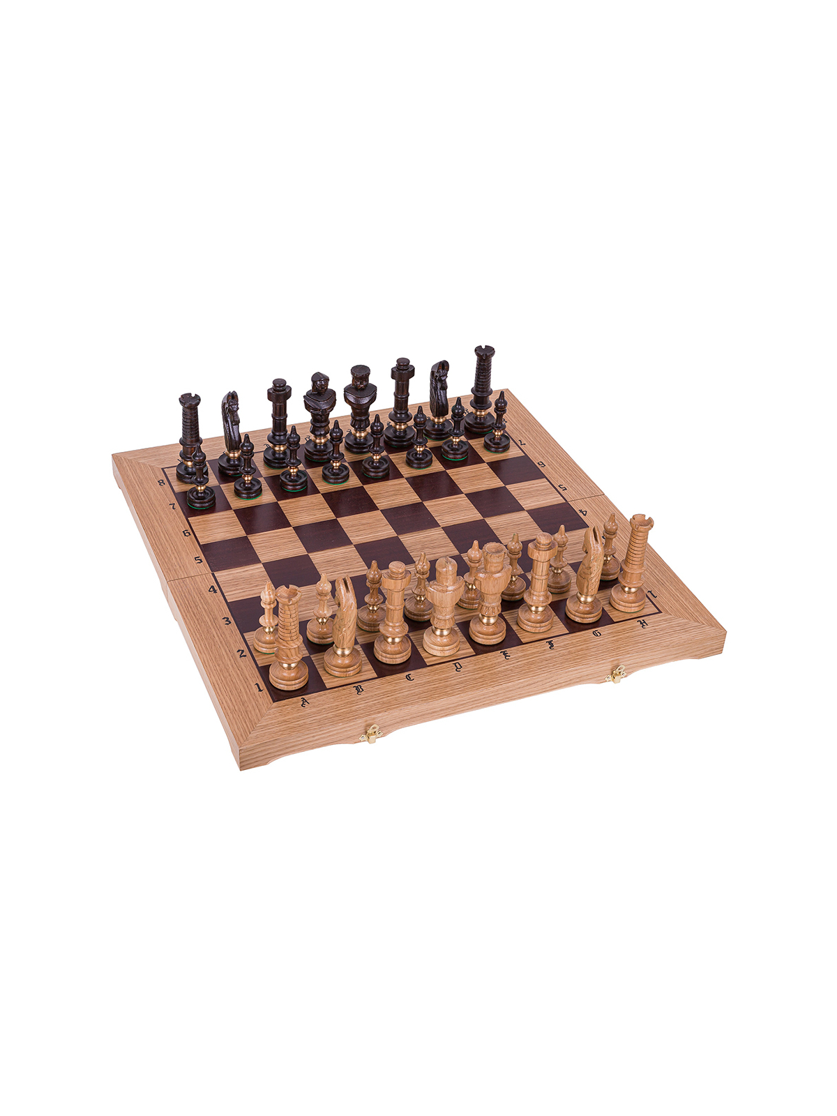 SQUARE - Wooden Chess Set - ROYAL Lux - Oak