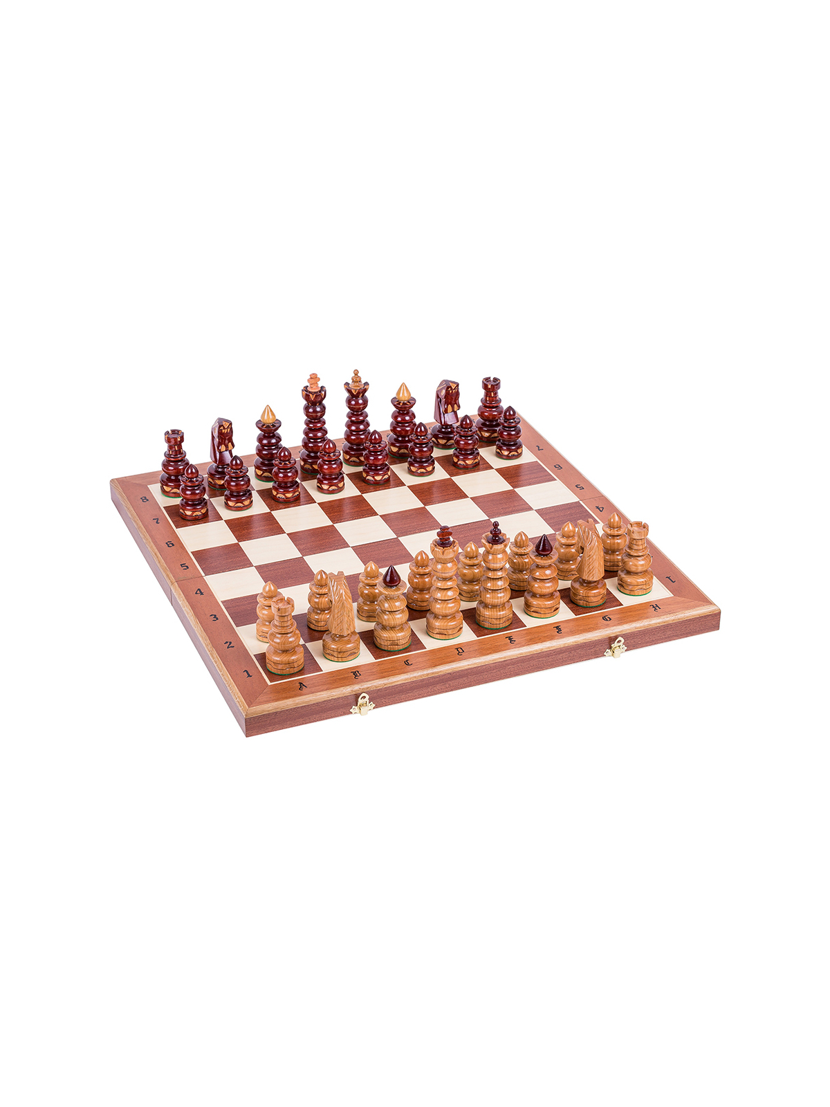 SQUARE - Échecs en bois Byzance - Sculpté