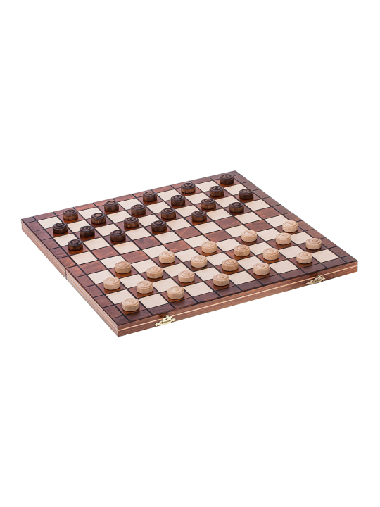 SQUARE Negozio - Dama di legno 100 - Campo