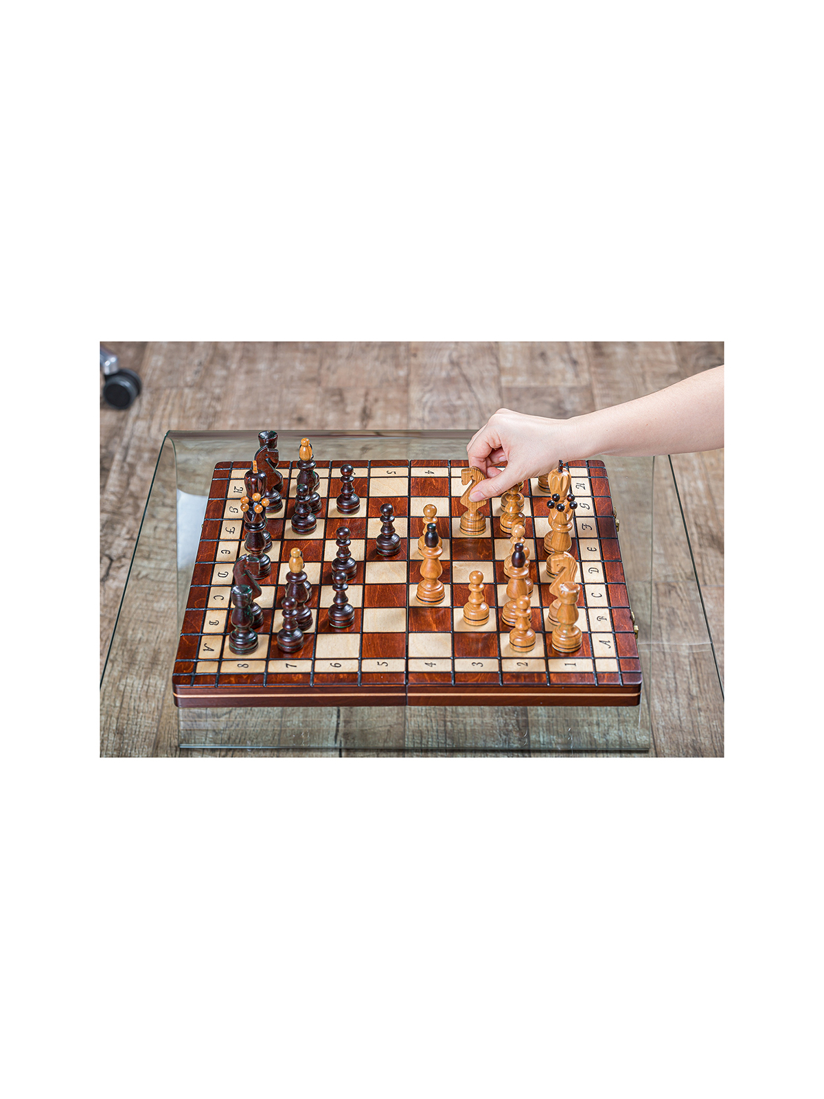 SQUARE - Wooden Chess Set - Presidential