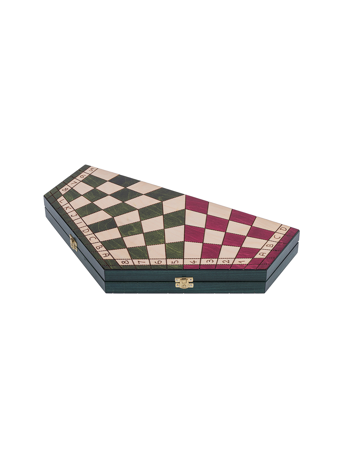 SQUARE - Ajedrez de madera para 3 personas - Mediano