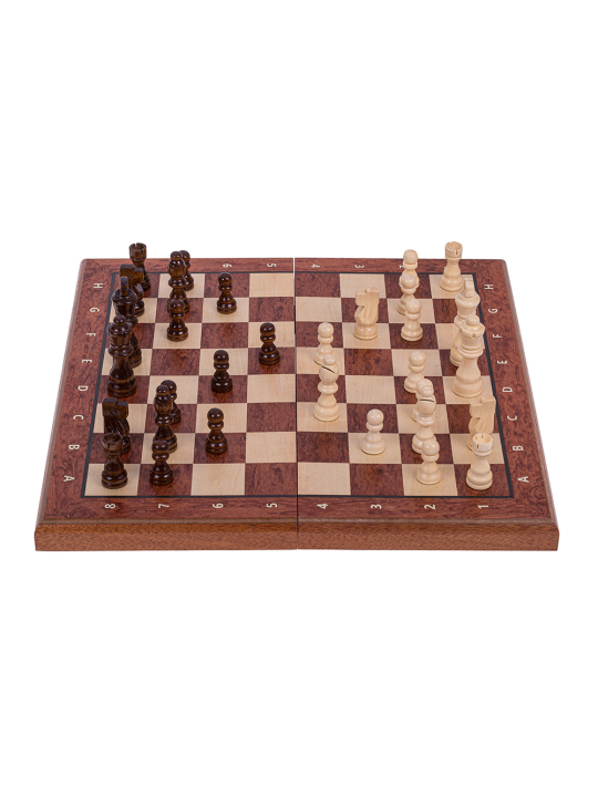 SQUARE - Chess Magnetic 380 - Mahogany - Online Chess Shop