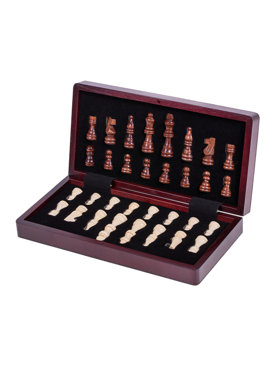 SQUARE - Schach Magnetisch 290 - Mahagoni - Online Schach Shop