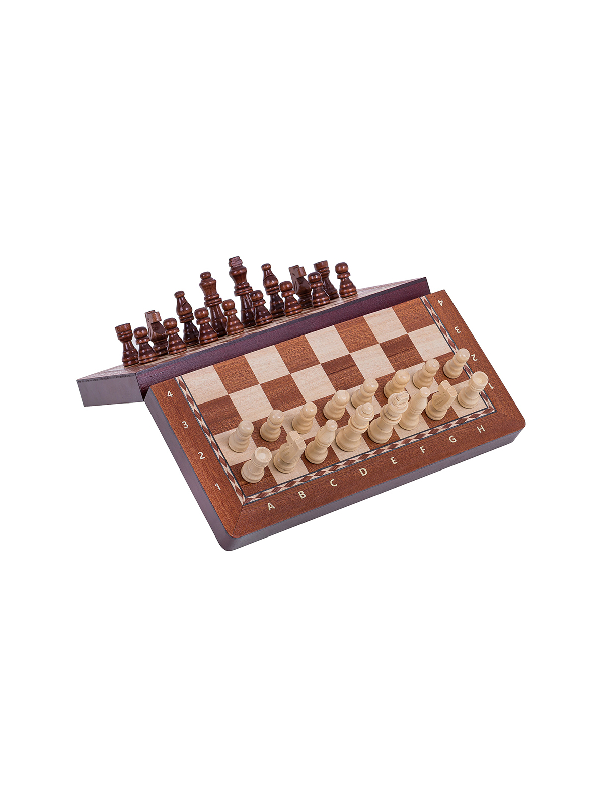 SQUARE - Chess Magnetic 290 - Mahogany - Online Chess Shop
