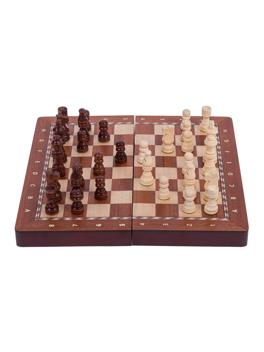 SQUARE - Chess Magnetic 290 - Mahogany - Online Chess Shop