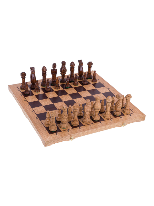SQUARE - Échecs en bois Espagne - Sculpté