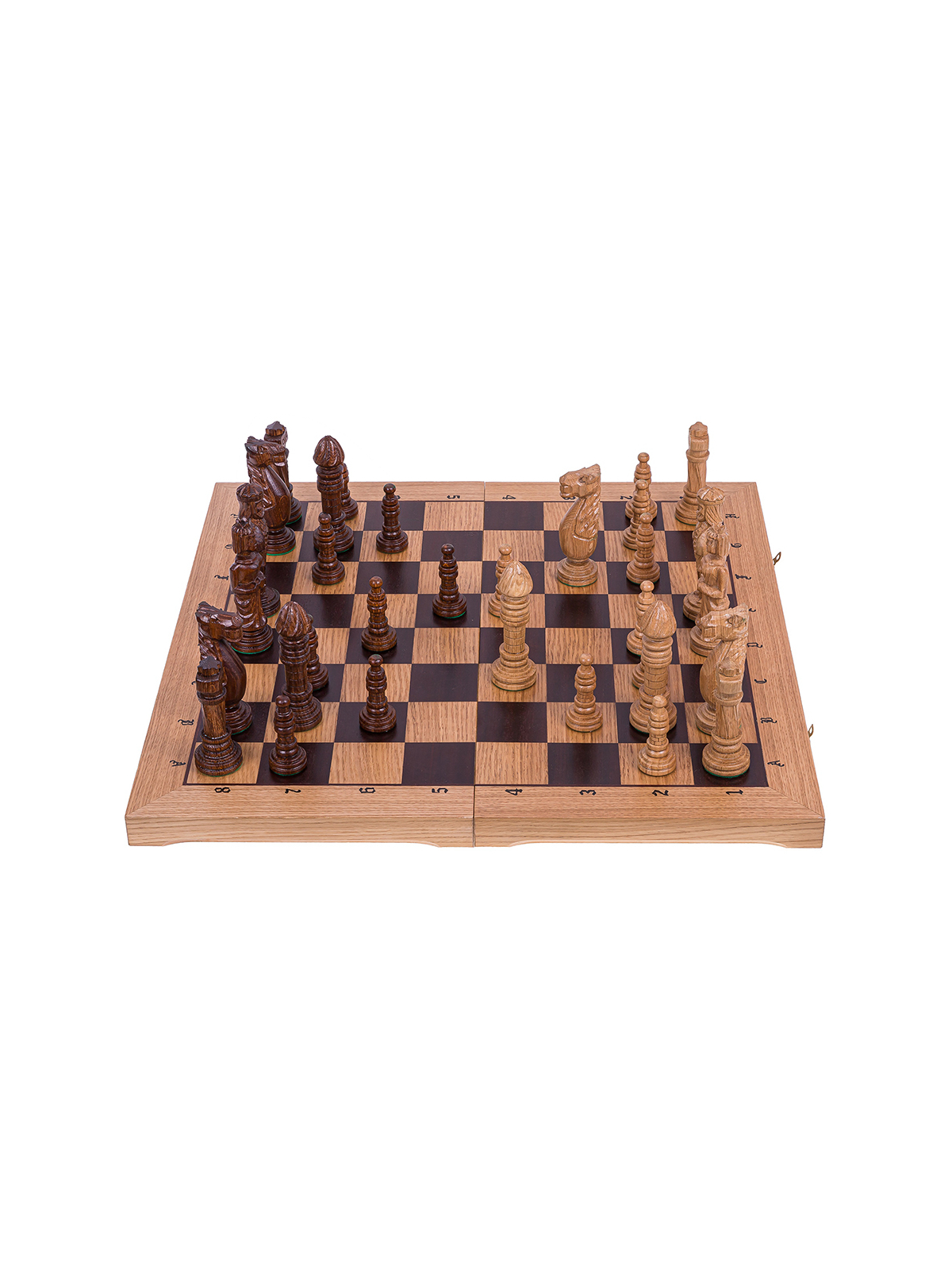 SQUARE - Échecs en bois Espagne - Sculpté