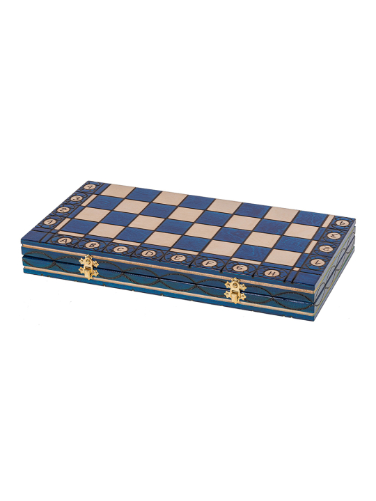 SQUARE - Szachy drewniane Senator Blue - sklep - square-game.mom