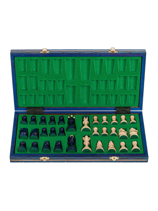 SQUARE - Szachy drewniane Senator Blue - sklep - square-game.mom