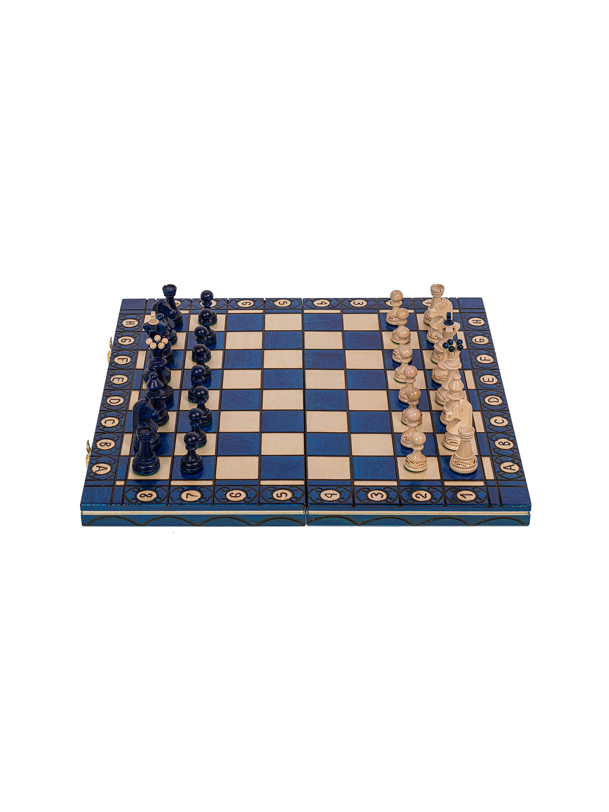 SQUARE - Szachy drewniane Senator Blue - sklep - square-game.mom