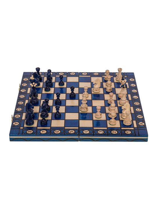 SQUARE - Szachy drewniane Senator Blue - sklep - square-game.mom