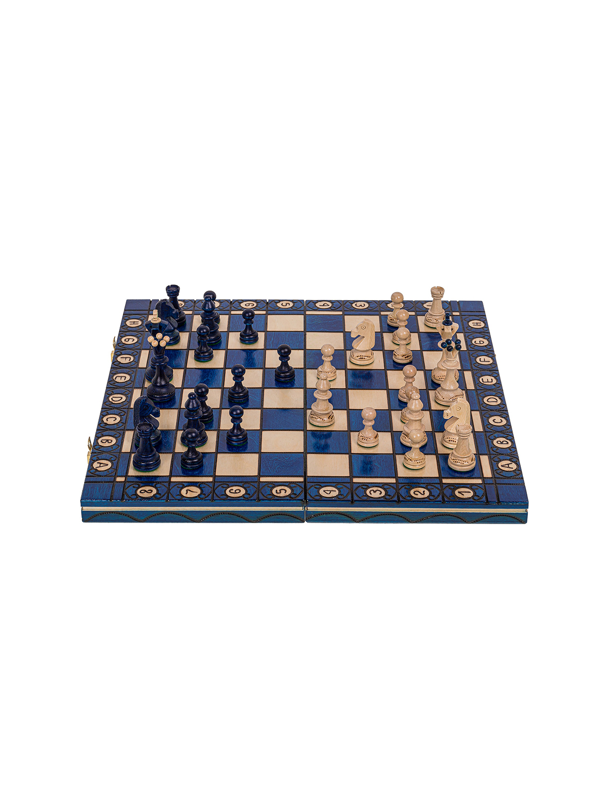 SQUARE - Szachy drewniane Senator Blue - sklep - square-game.mom