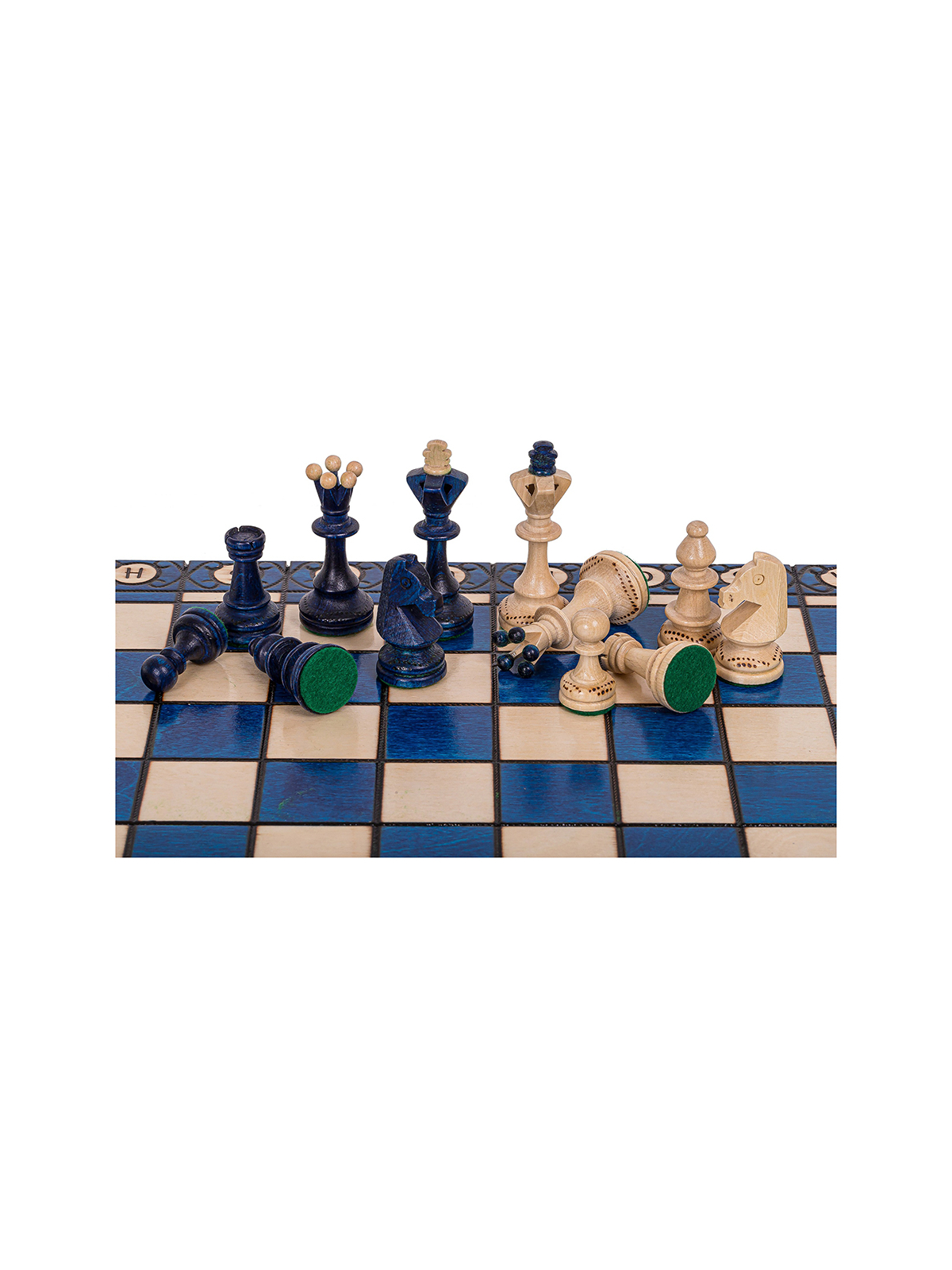 SQUARE - Szachy drewniane Senator Blue - sklep - square-game.mom