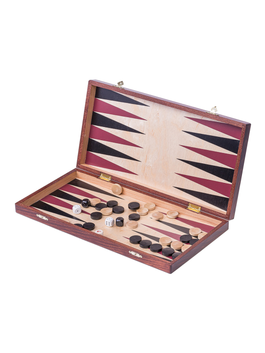 SQUARE - Gioco 3 in 1 Senator - Scacchi + Dama + Backgammon
