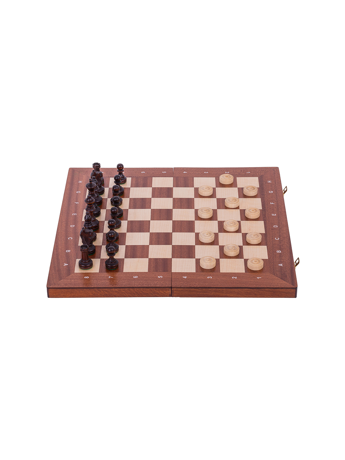 SQUARE - Ajedrez + Damas - XL - Caoba