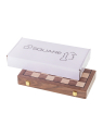 SQUARE - Schach Dame Magnetisch 380 - Nuss - Online Schach Shop