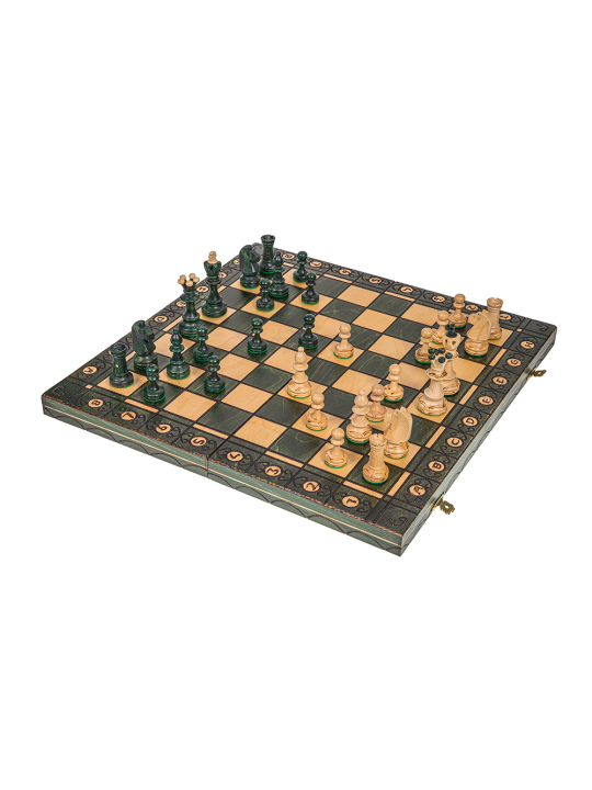 SQUARE - Wooden Chess Set Senator Green