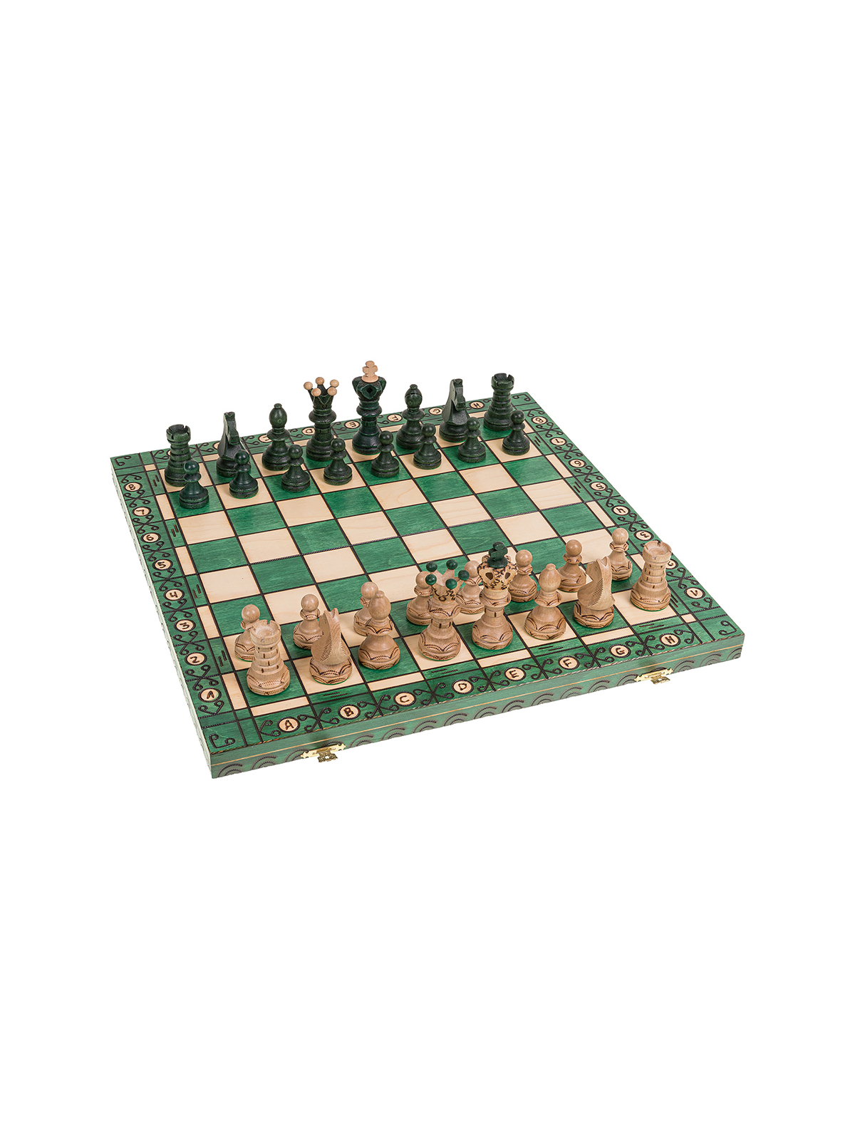 SQUARE - Wooden Chess Set Ambasador Green