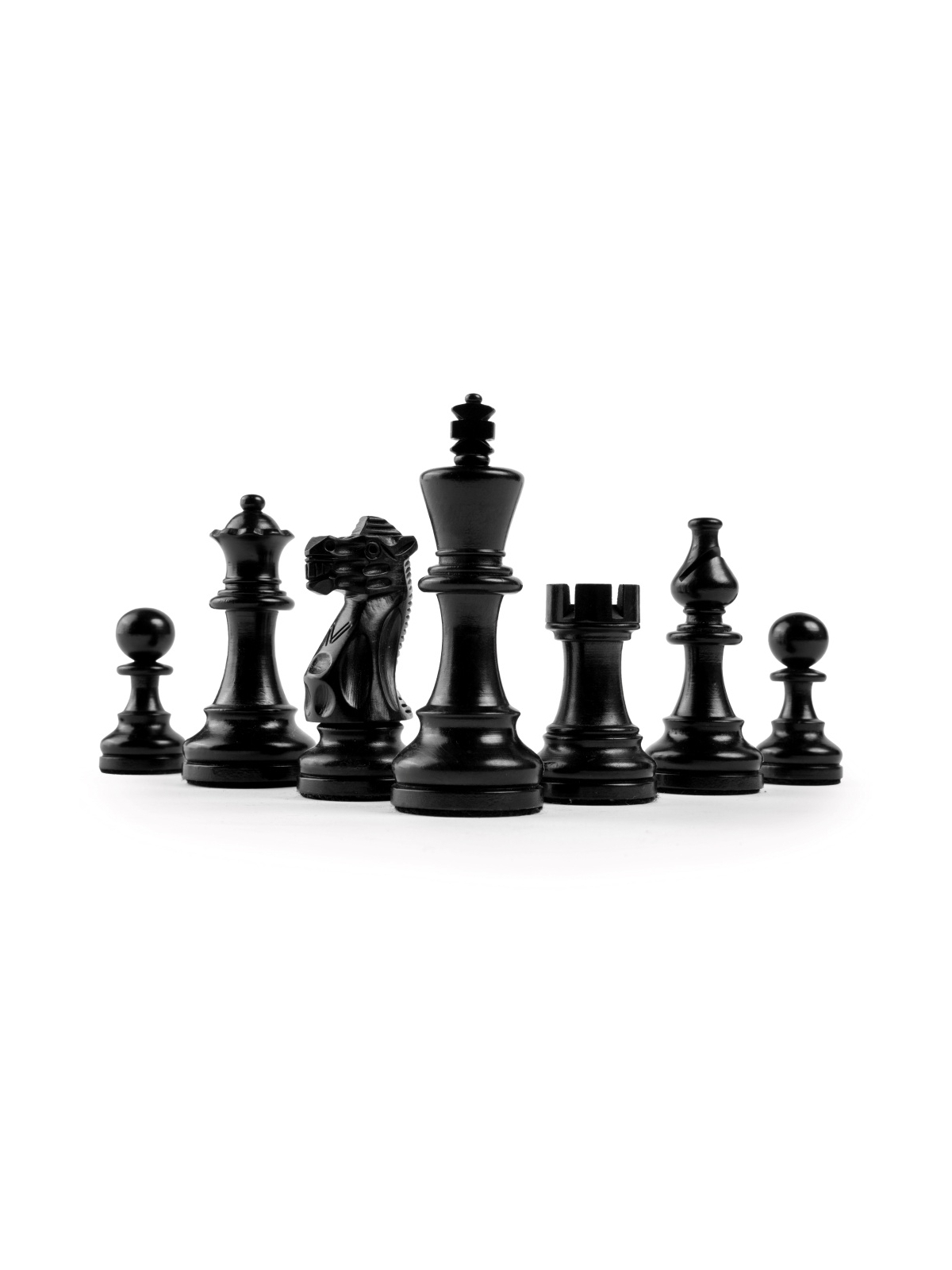 SQUARE - Negozio di scacchi - Pezzi di scacchi Nero Deluxe 3.75 Ferr
