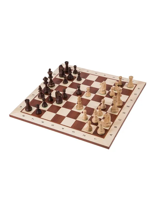 Scacchi in legno Set No 6 - Mogano BL