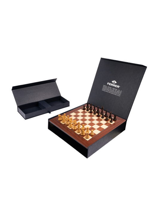 SQUARE - Schach Shop - Mahagoni Deluxe - Schach Set