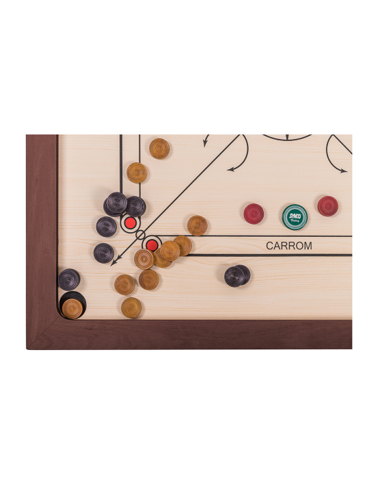 SQUARE - Bilard Indyjski - Carrom 840 Dark Lux - sklep square-game.mom