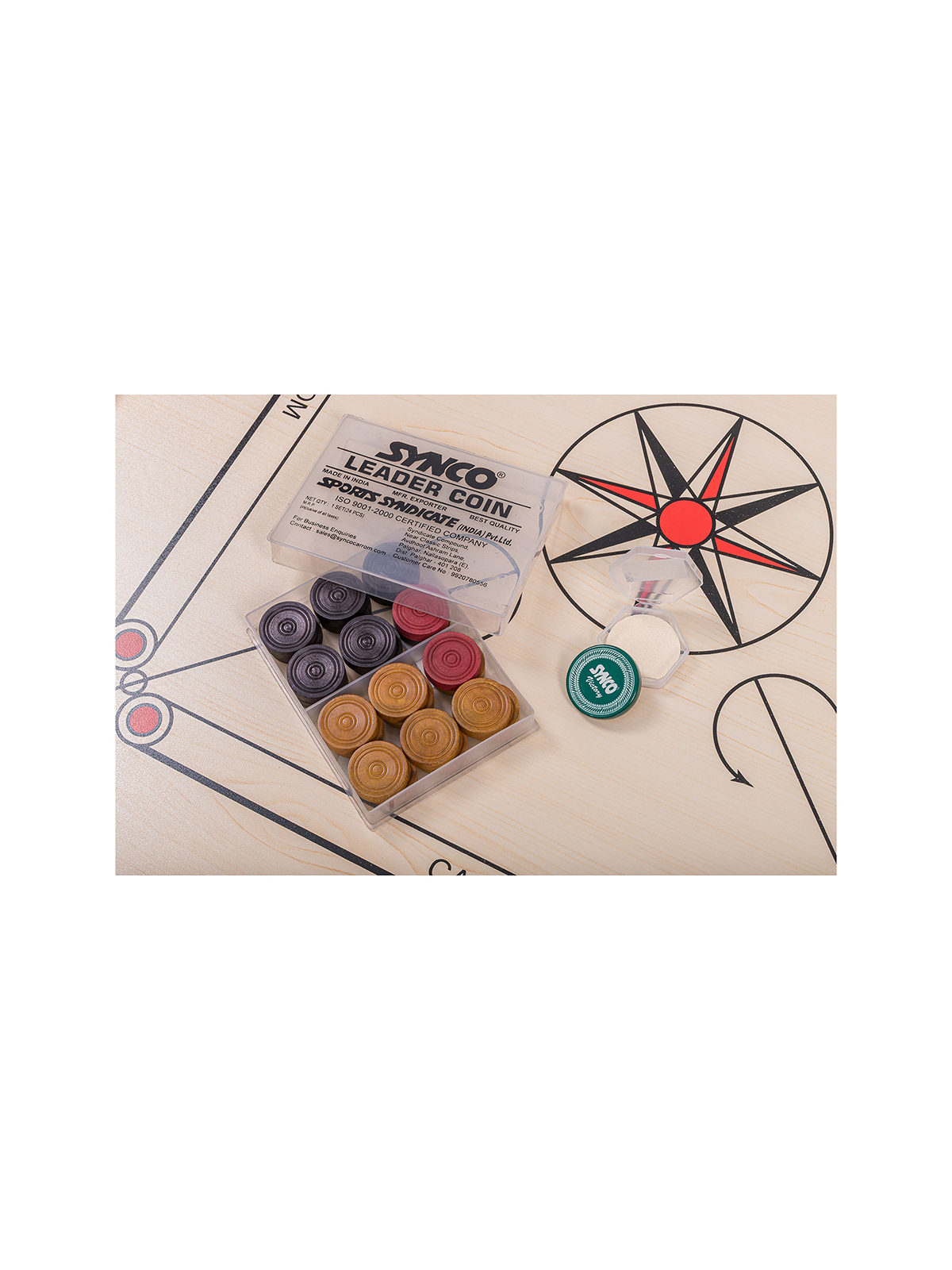 SQUARE - Set Coins + Striker - Carrom - shop square-game.mom
