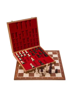 Jeu d'echecs professionnel n ° 6 - Acajou Lux