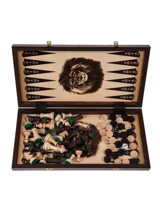León - Ajedrez + Backgammon + Damas