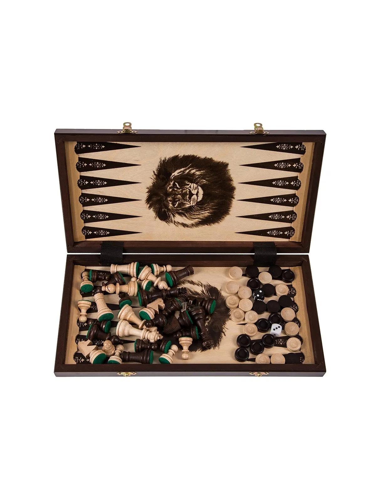Löwe - Schach + Backgammon + Dame
