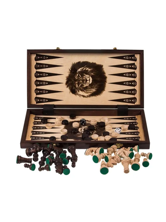 Löwe - Schach + Backgammon + Dame