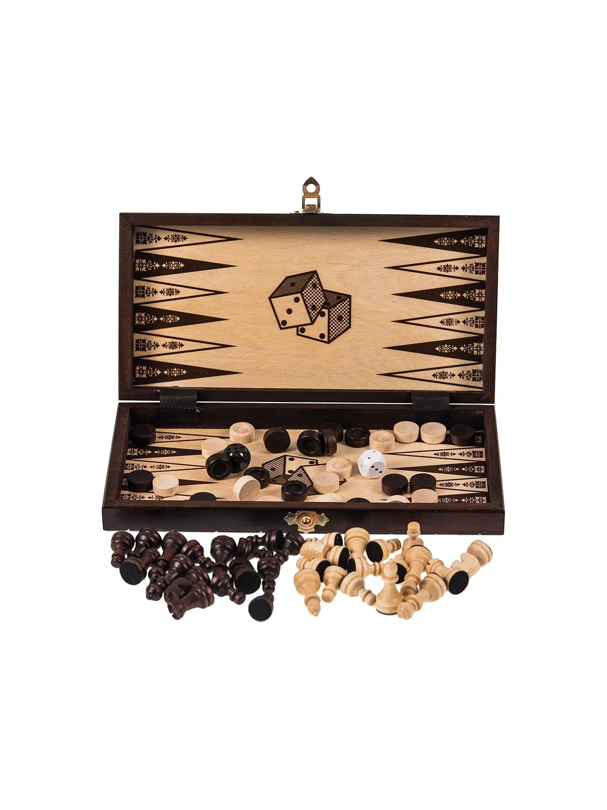 Gra LION Mini - Szachy + Warcaby + Backgammon