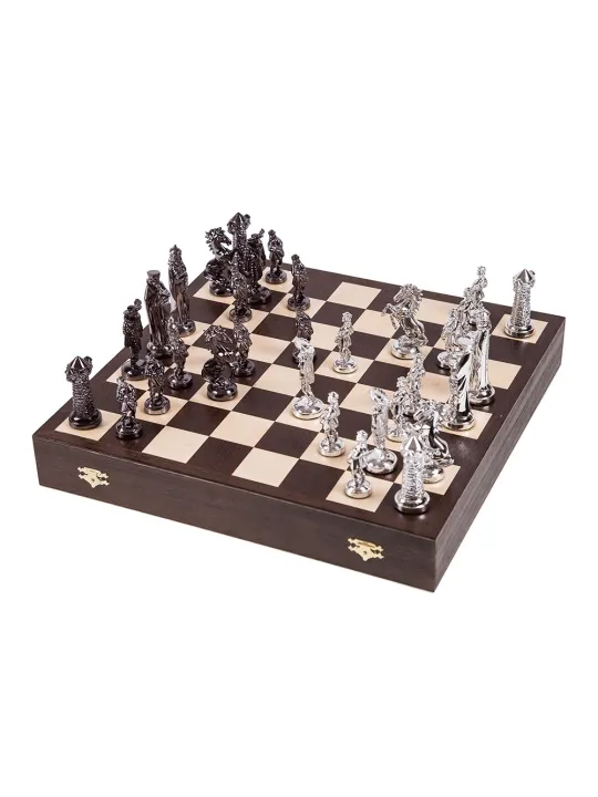 Schach Mittelalter - Silver Edition