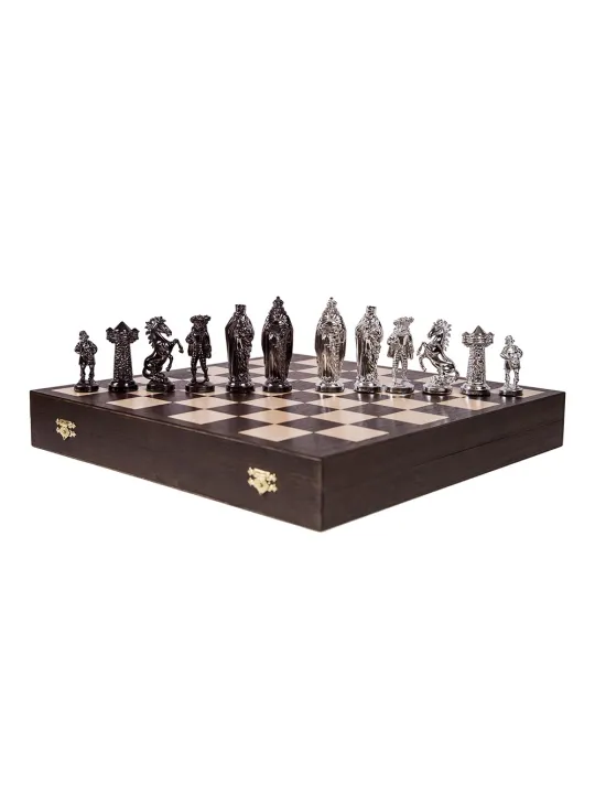 Piezas de ajedrez Medieval - Silver Edition