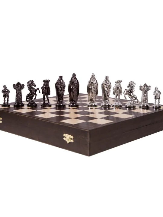 Piezas de ajedrez Medieval - Silver Edition