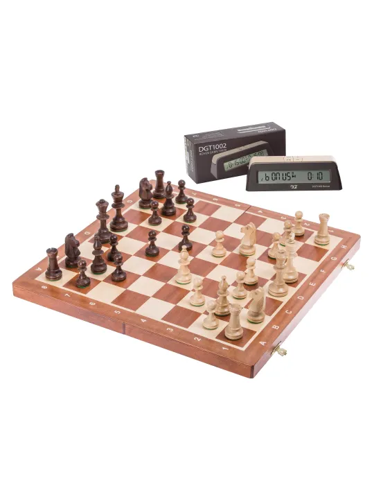 Set S1 - Schach Senator + Schachuhr DGT 1001